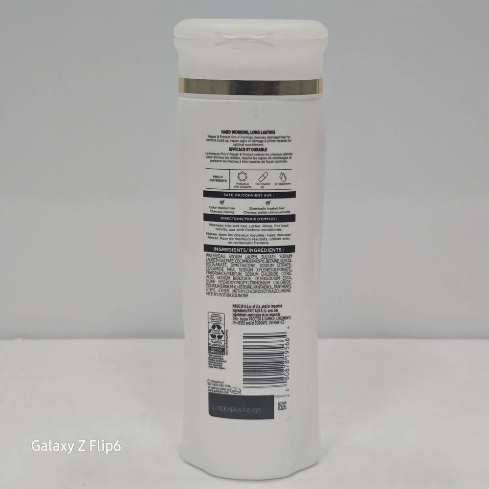 Pantene Pro-V Repair & Protect Shampoo 12.0 FL OZ Paraben Free Nourishing 355mL